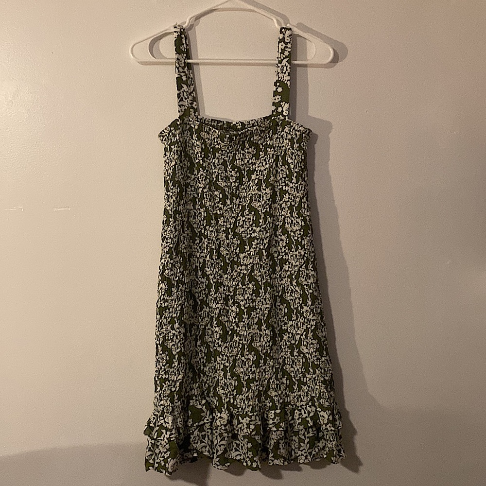 Green and white dress side M - Picture 2 of 3